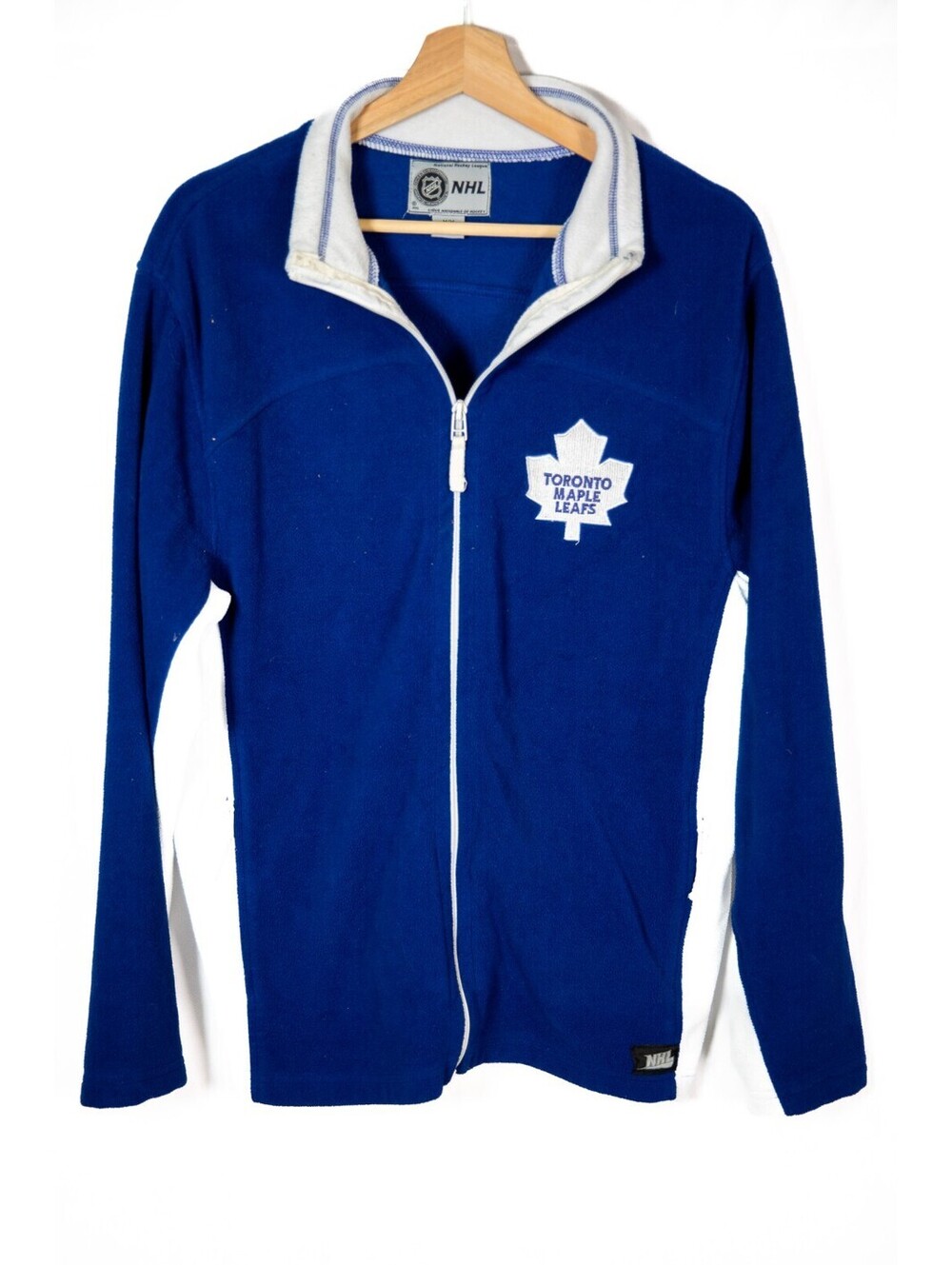 Toronto Maple Leafs Y2K Blue Fleece Sweater Zip Sweater - Men's M